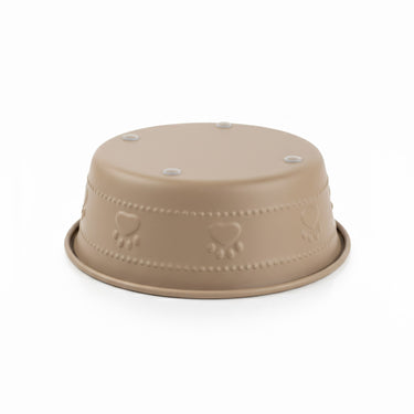 Premium Bowl Paw Embossed – Brown - 260 ML